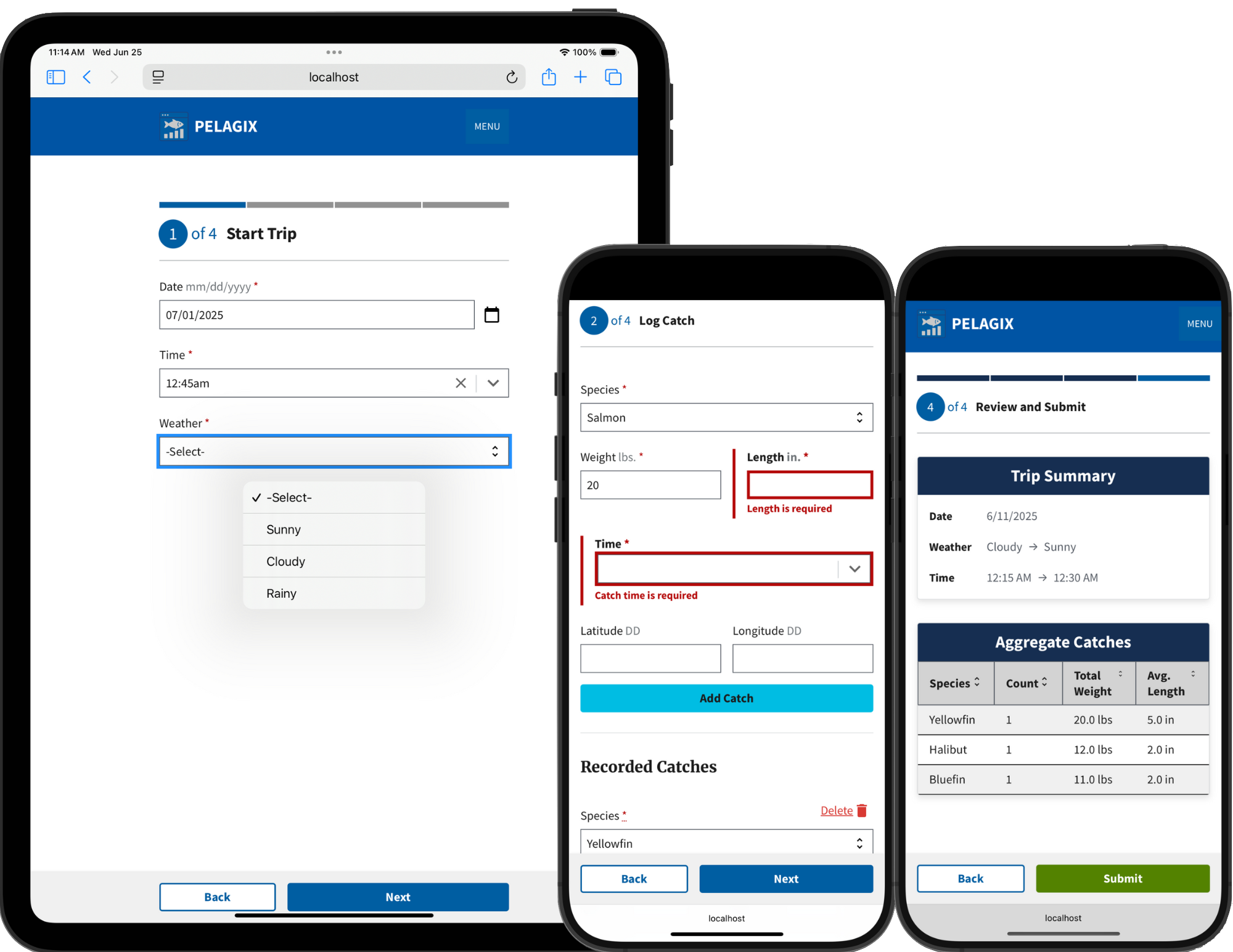 Fisheries Trip Logging Application