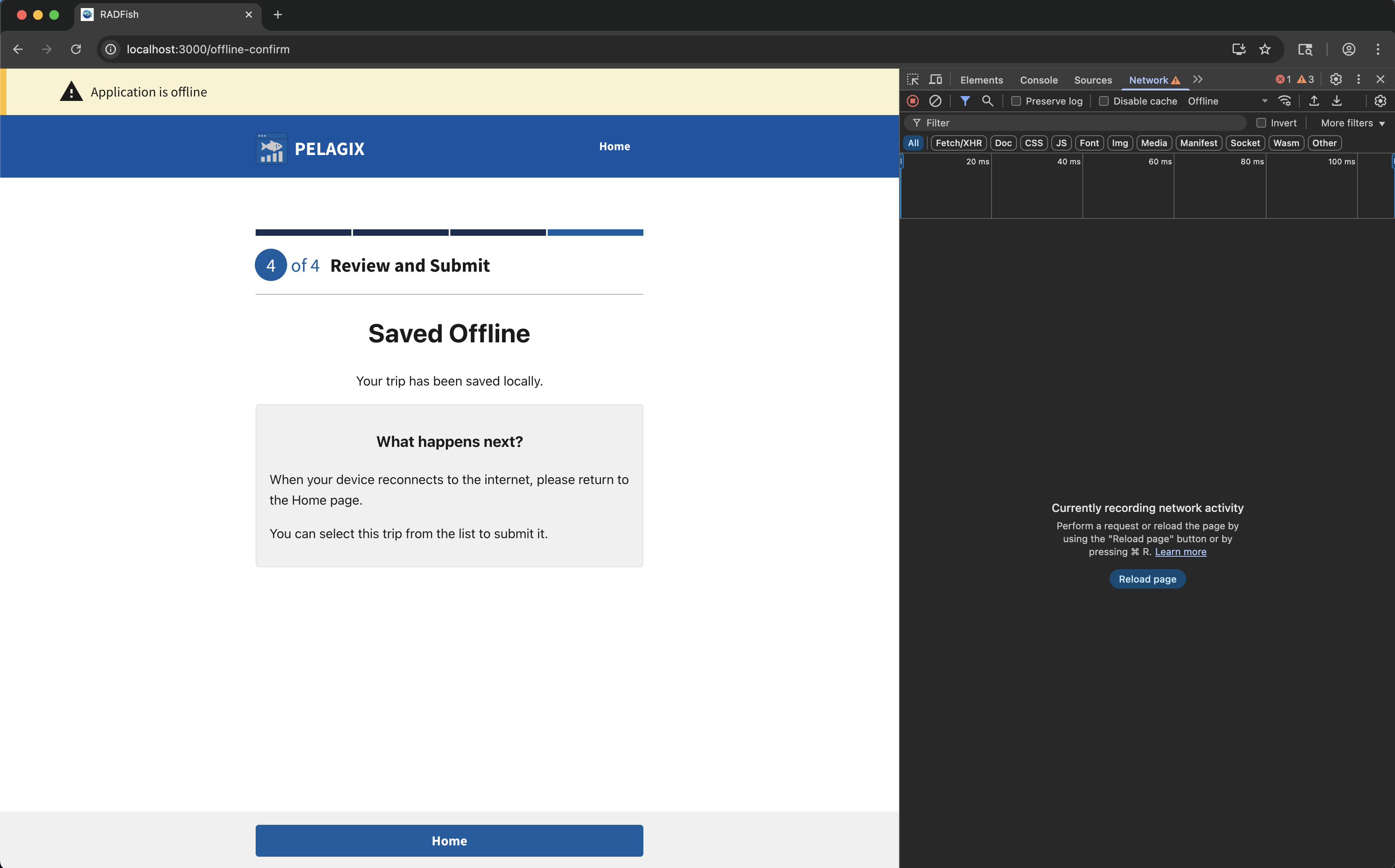Offline Confirmation